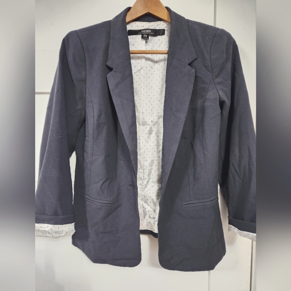 Charcoal gray Kensie one-button Blazer - Size M
